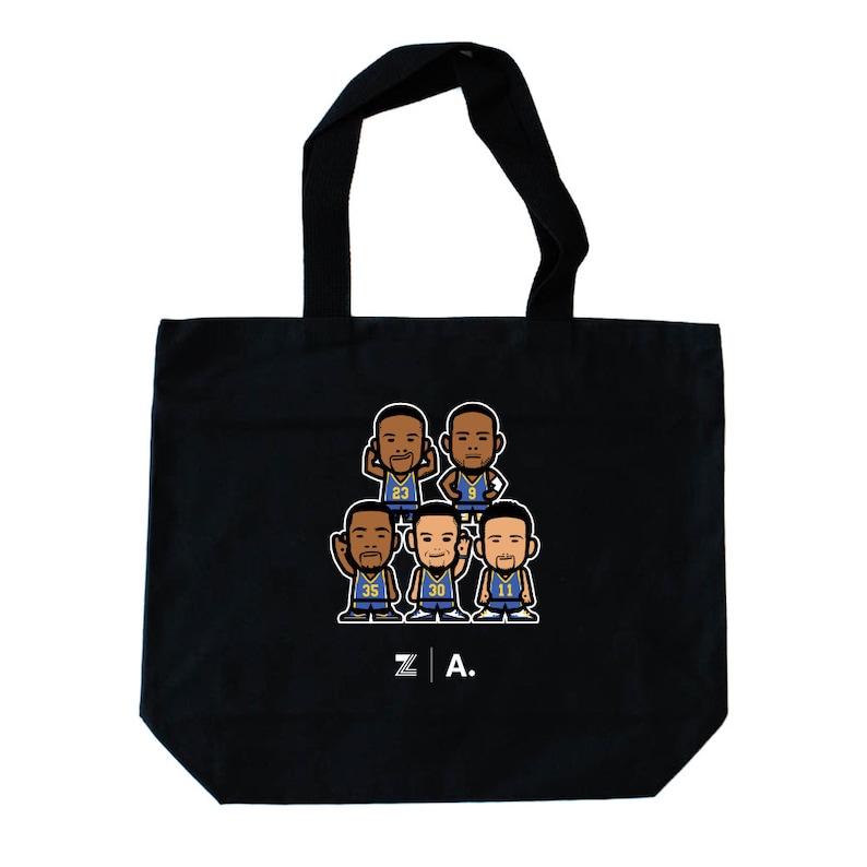 Organic All Good Living Tote bag Team Weemoji Shoulder bag Reusable bag Shopping bag Warriors Canvas tote