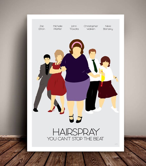 Hairspray Minimalist Movie Musical Poster Art Print Etsy