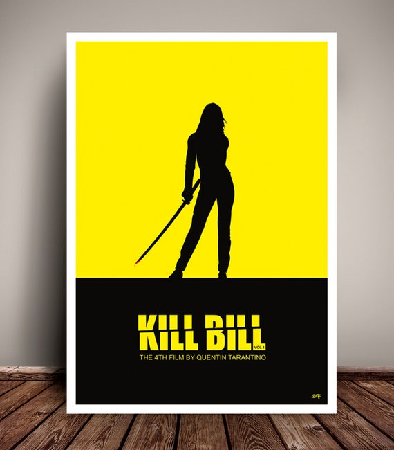 Tarantino Kill Bill Vol 1 Uma Thurman Movie Film Poster Print Picture A3 A4