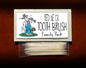 Red Neck Toothbrush Family Pack-- Gag Gift