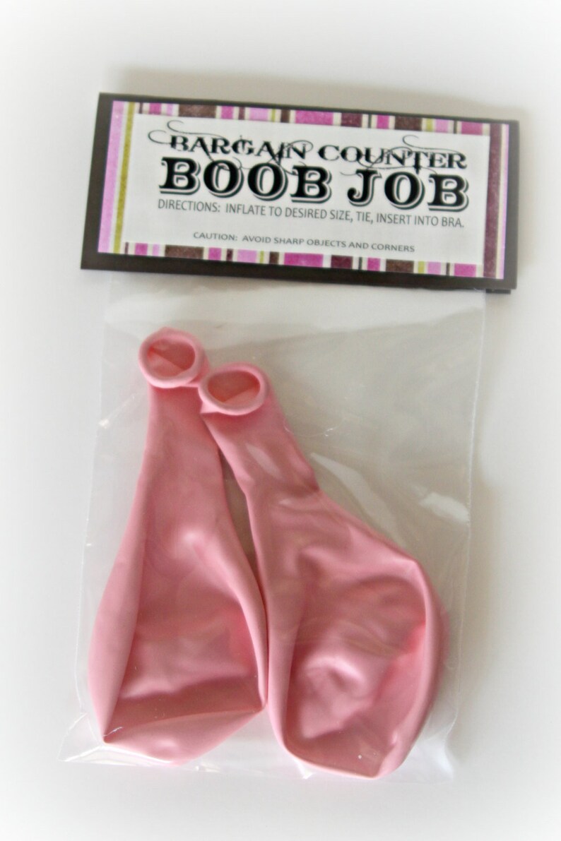 Boob Job Gag Gift Etsy