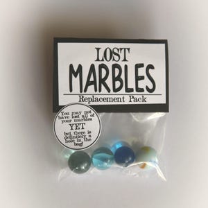Lost Marbles Sticker Lost Marbles: Replacement Pack - Etsy