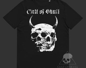 Twin Evil T-shirt - Satanism, Skull T-shirt, Occultism, Satanic T-shirt, Macabre Art, Demonology, Witchcraft, Dark Art, Left Hand Path