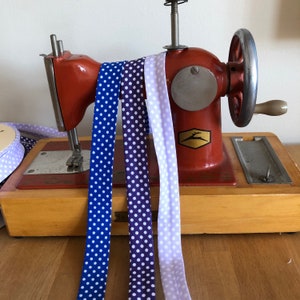 Spotty bias binding 18mm width