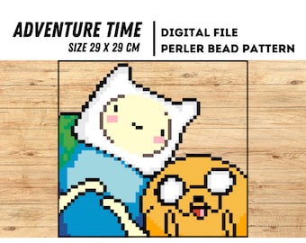 Adventure Time - SOLO FILE DIGITALE Modello Perler Bead