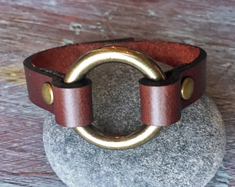 Leather Bracelet for Women Men | Womens Leather Jewelry | Leather Wrap Cuff | Boho Wrap Bracelet | Mens Leather Cuff