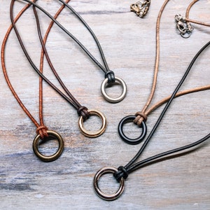 Leather cord necklace diy top
