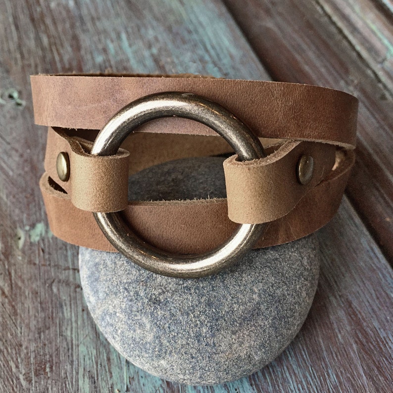 Everyday Leather Wrap Bracelet Womens Leather Wrap Cuff - Etsy