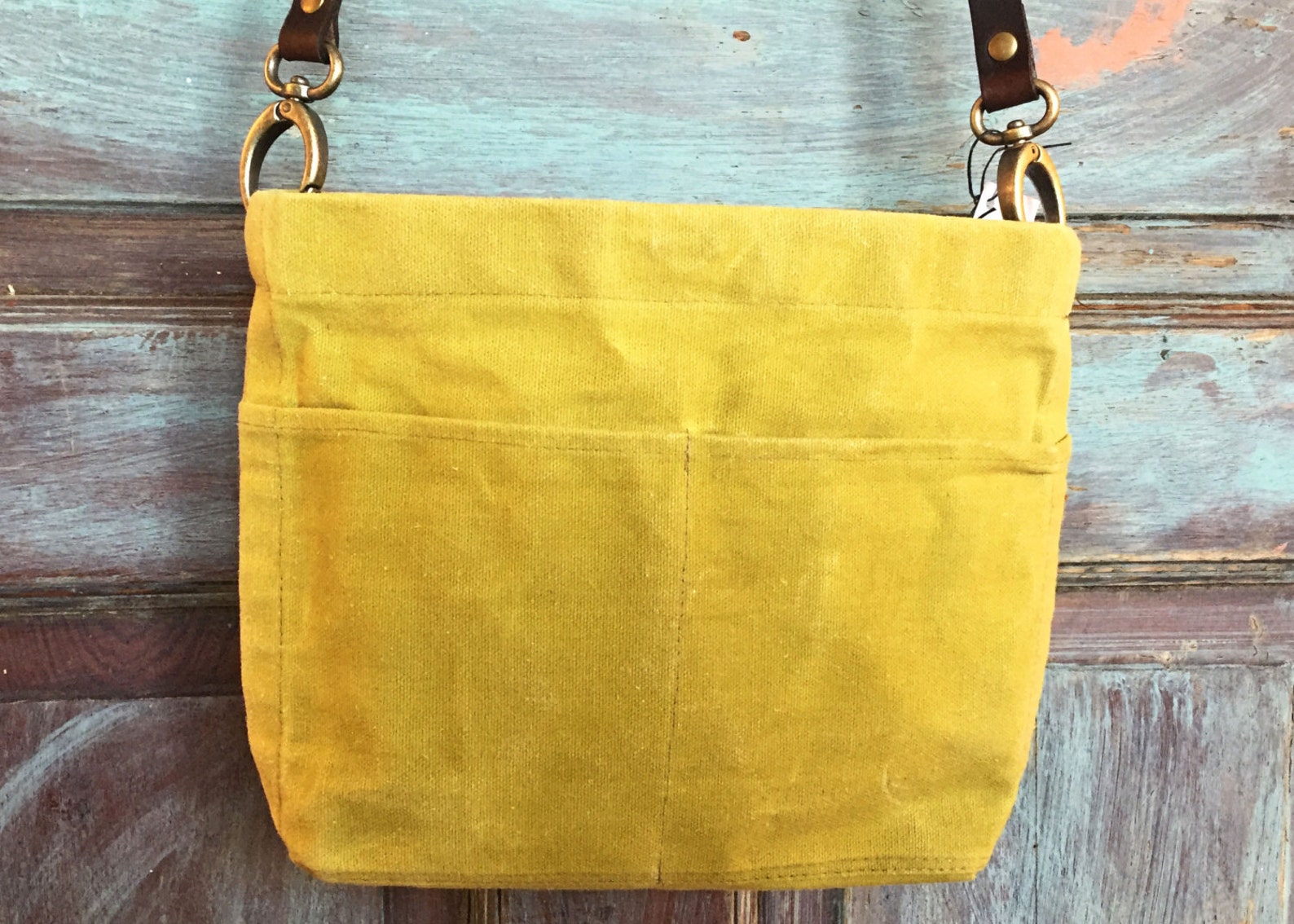 Waxed Canvas Crossbody Bag Mini Crossbody Bag Waxed Canvas Etsy