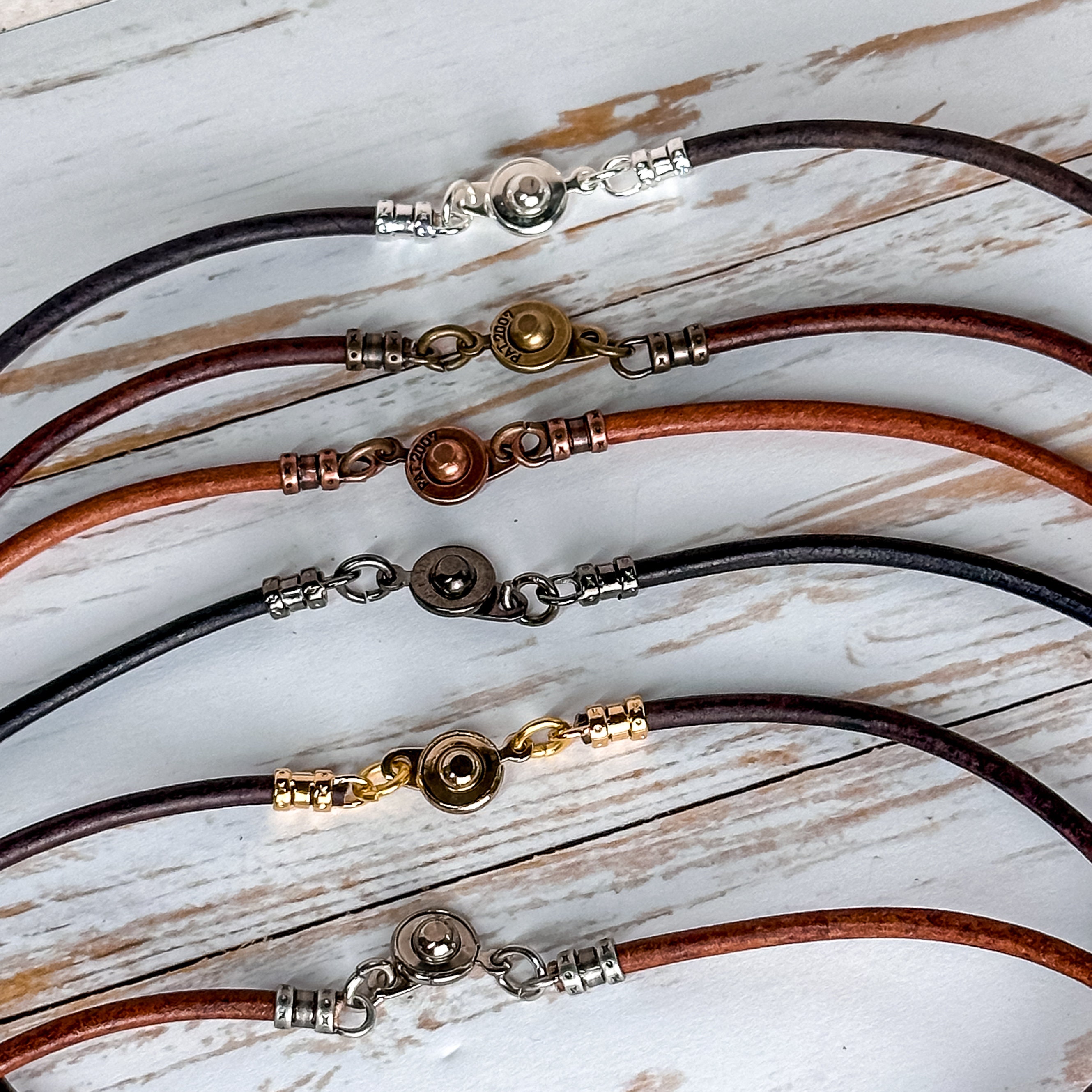 3mm Leather Cord Necklace With Clasp: Custom Pendant Necklace - Etsy