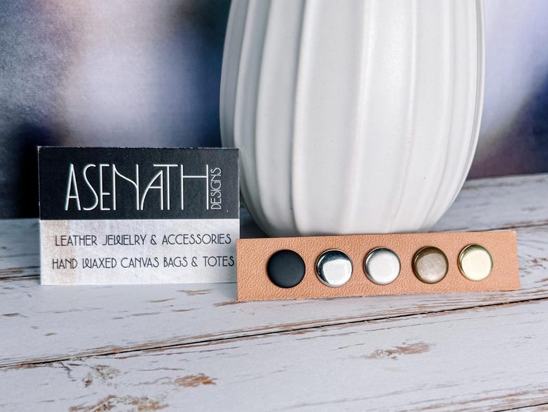 Hardware Color Sample - Brass, Silver, Gold, Black