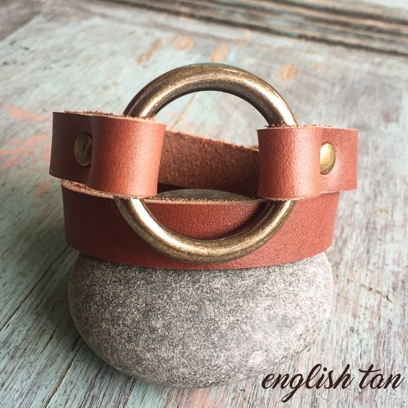 Leather wrap bracelet, Womens leather wrap bracelet, Leather wrap bracelet for women, Bracelet for women, Leather jewelry, Anniversary gift image 1