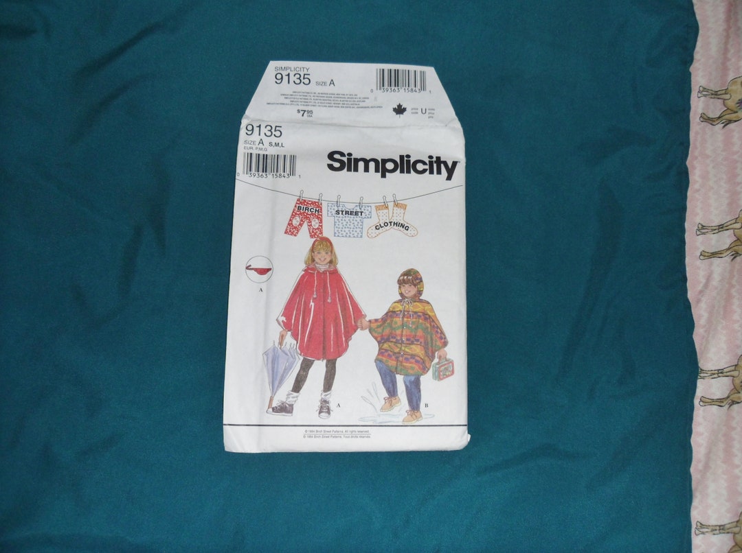 Vintage Simplicity Pattern #9135 Size A S-L Birch Street Clothing - Etsy