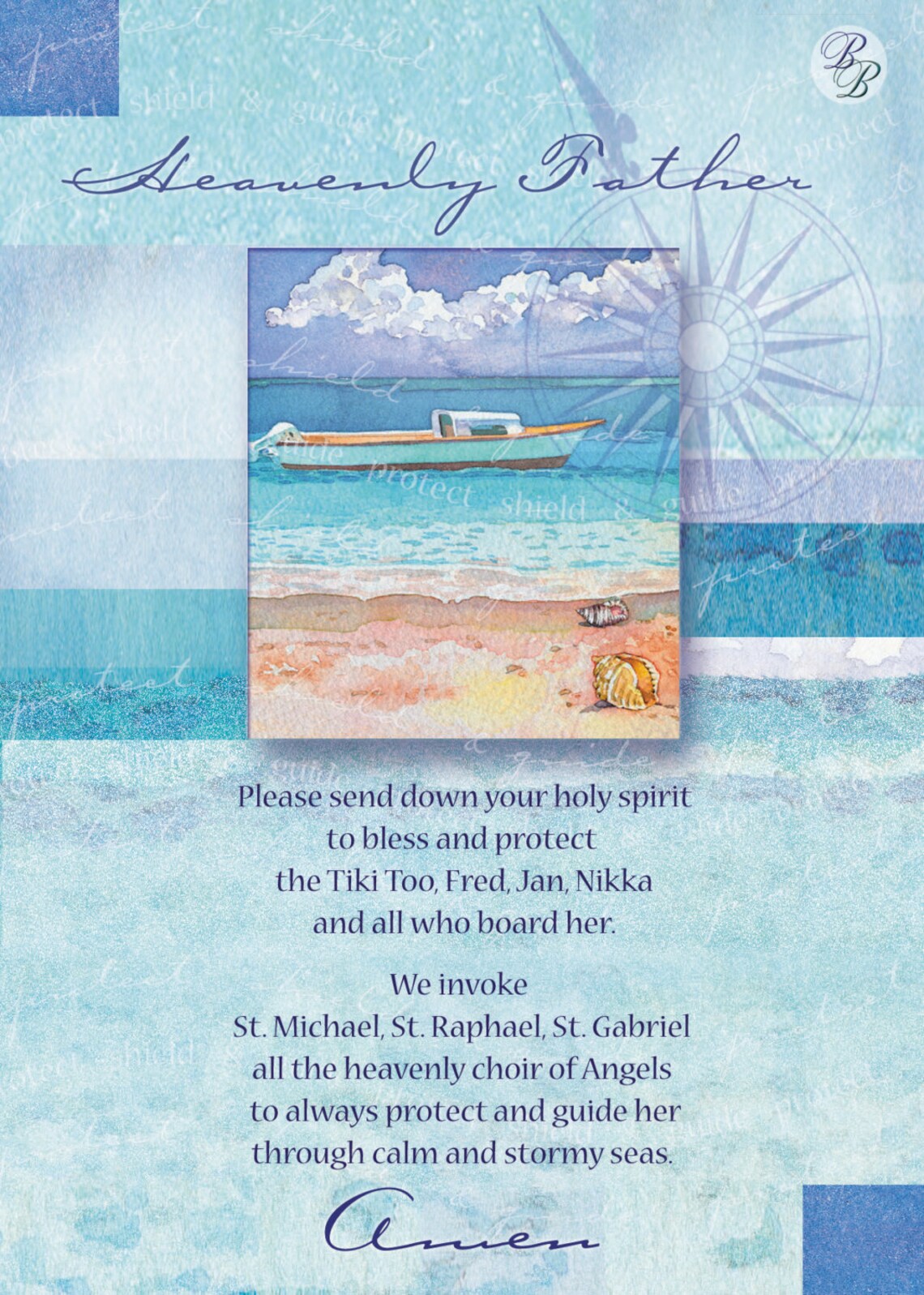 Custom Boat Blessing Gift Idea Etsy