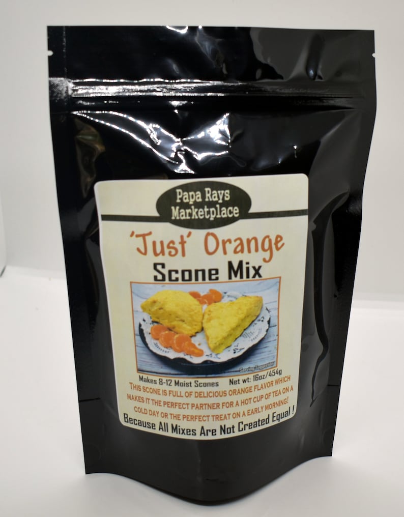 Scone Labels Just Orange Scone Mix - Etsy