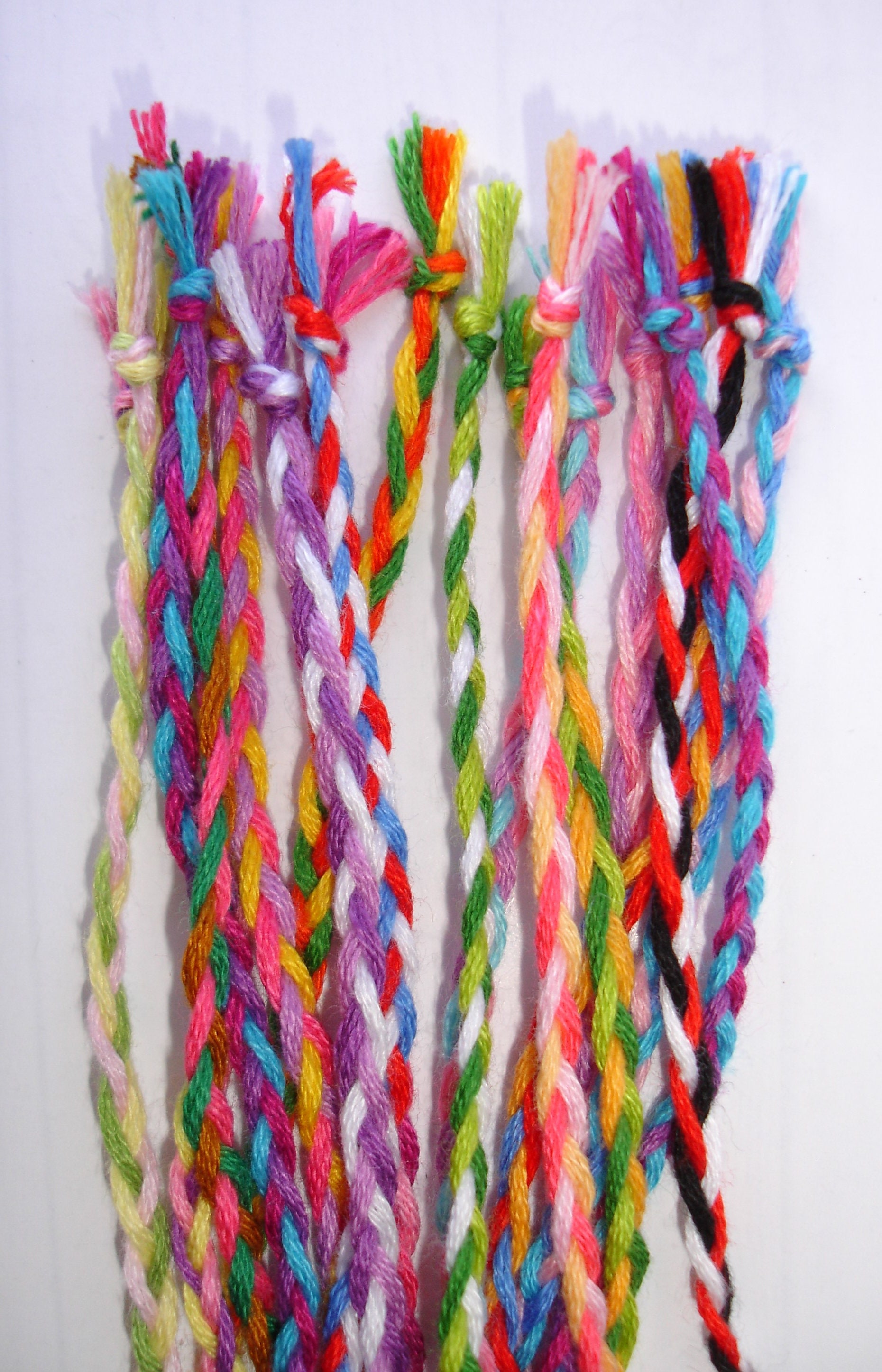 Friendship Bracelet Bulk Thin Woven Spiral Staircase String Etsy