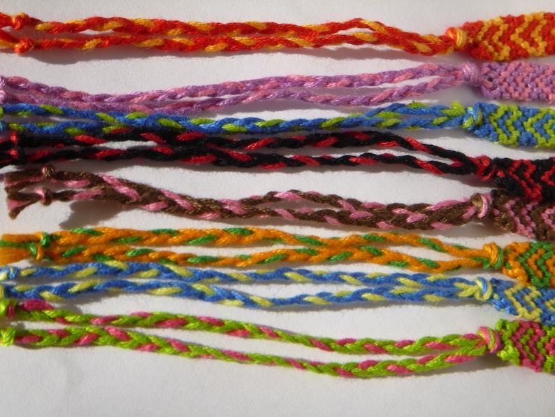 Heart Woven Friendship Bracelet Bulk Party Favor Tween Etsy