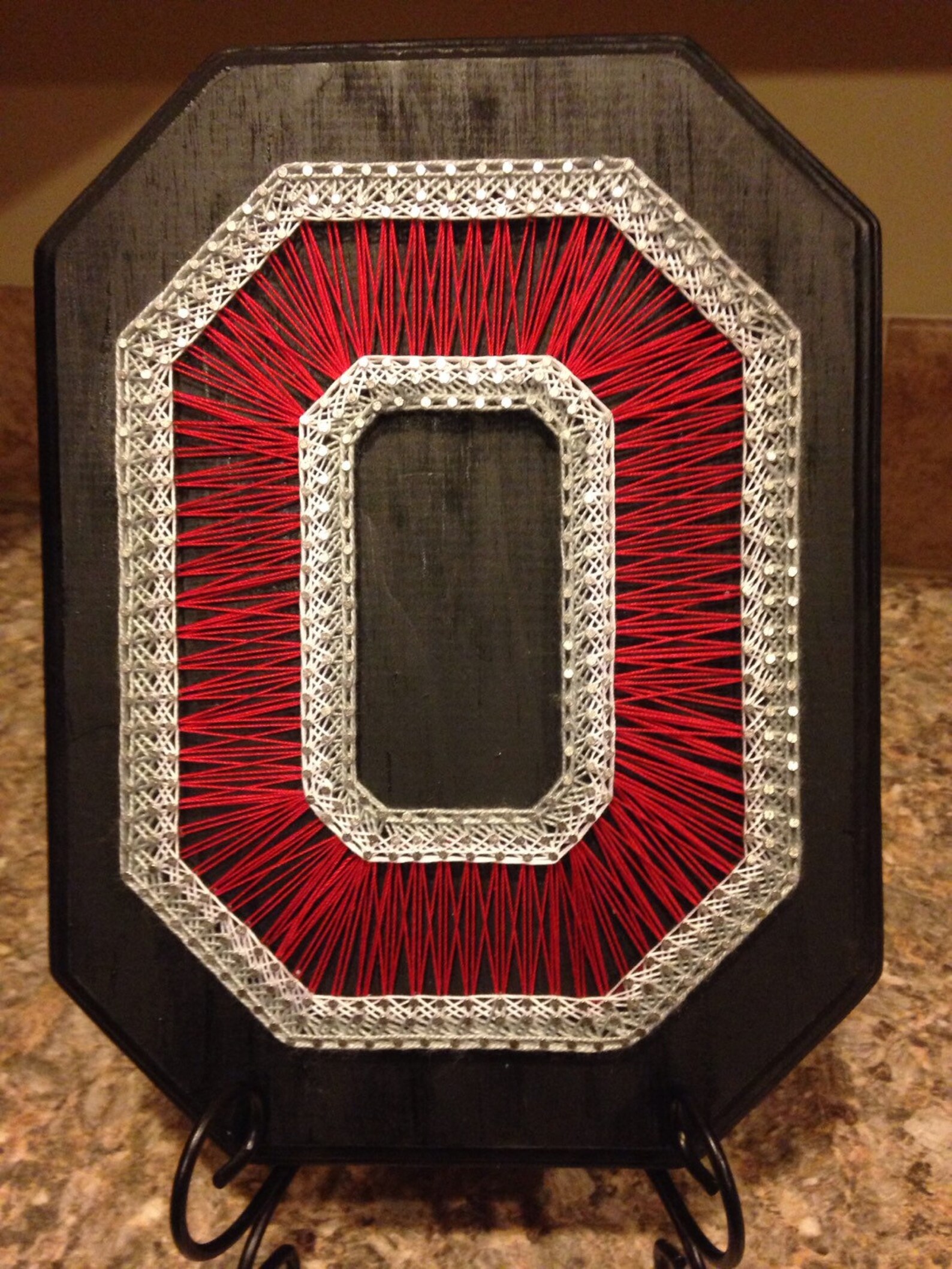 String Art Ohio State University Block O | Etsy