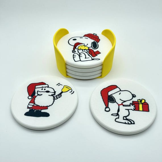 Snoopy Christmas Coasters