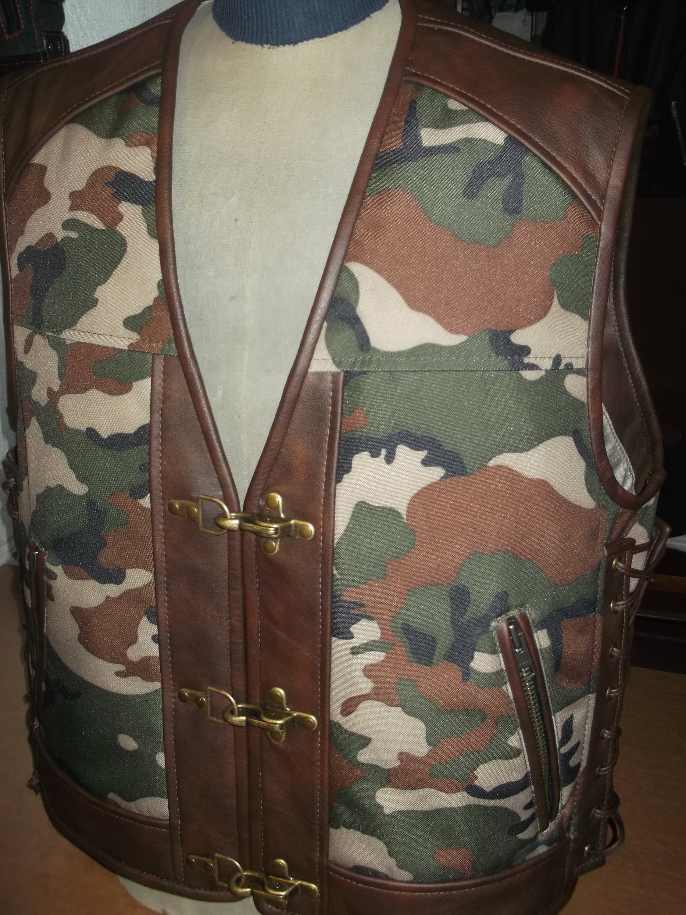 Camouflage hotsell biker vest