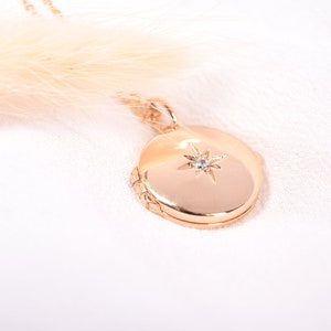 personalized gold plated secret locket necklace for women, Pendant necklace, Secret locket necklace, Gift for her, isabellebshop