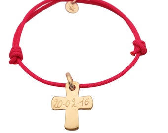 Personalized women&#39;s cord bracelet, Women&#39;s jewelry, Women&#39;s gift, Mom&#39;s gift, birth, Communion gift, isabelle b, isabelle jewelry