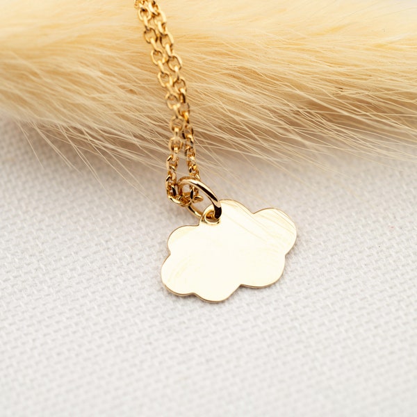 Collier Personnalisé nuage, Bijou prénom, Collier fille, Cadeau naissance, Cadeau baptême, Bijou enfant, Cadeau personnalisé, isabellebshop