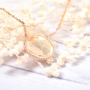 Collar de medalla personalizado - Collar de nombre - Joyería de nombre - Collar de mamá - Collar de abuela, regalo del Día de la Madre, isabelleb, isabelle b