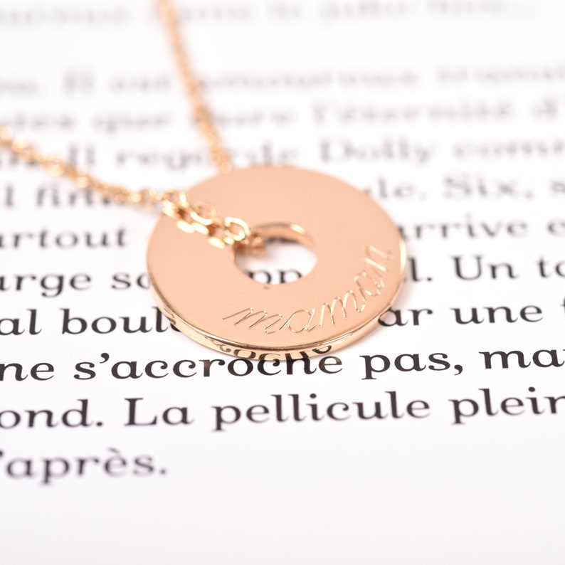 Collier Personnalisé Cercle Cadeau - Créatrice ETSY : isabellebshop