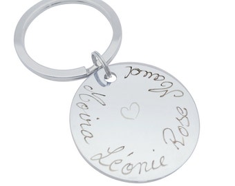 Personalized medal keychain for mom, dad, sister, friend...