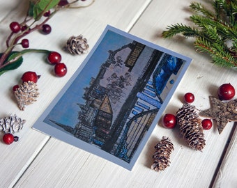 Winter wonderland Christmas card by Artsantics