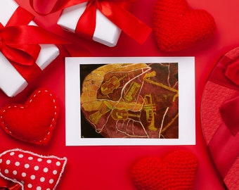 Musical heart valentine's card by Artsantics