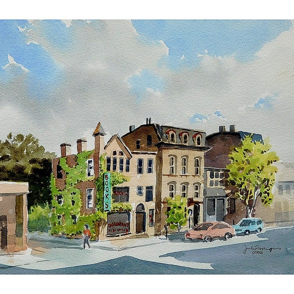 Quadrant Books, Easton PA Watercolor