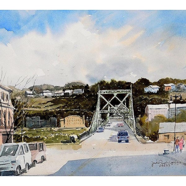 Easton, Northampton Bridge, 12x16"