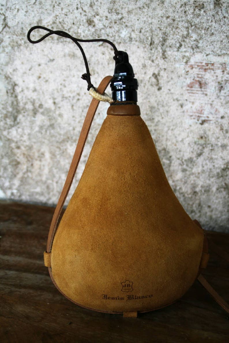Spanish Bota Bag Goat Skin Leather Wine skin Handmade in Spain Etsy