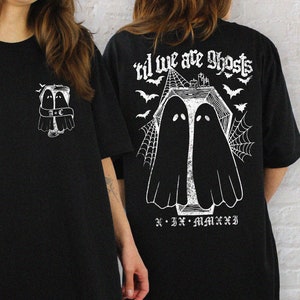Til We&#39;re Ghosts Custom Couples Unisex Shirt XS-5XL / Til Death Do Us Part Spooky Couple Anniversary Gift Matching Tshirts Halloween Wedding