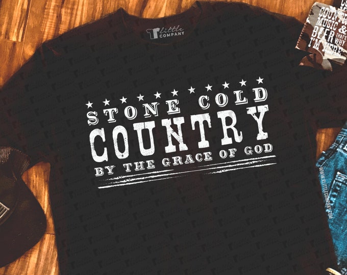 Stone Cold Country Men's Shirt S-2XL Softstyle in Various Colors