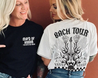 Bach Tour Bachelorette T-shirts Unisex XS-5XL / Personalized Bachelorette Shirts Rock and Roll Bach Matching Shirts Bachelorette Weekend