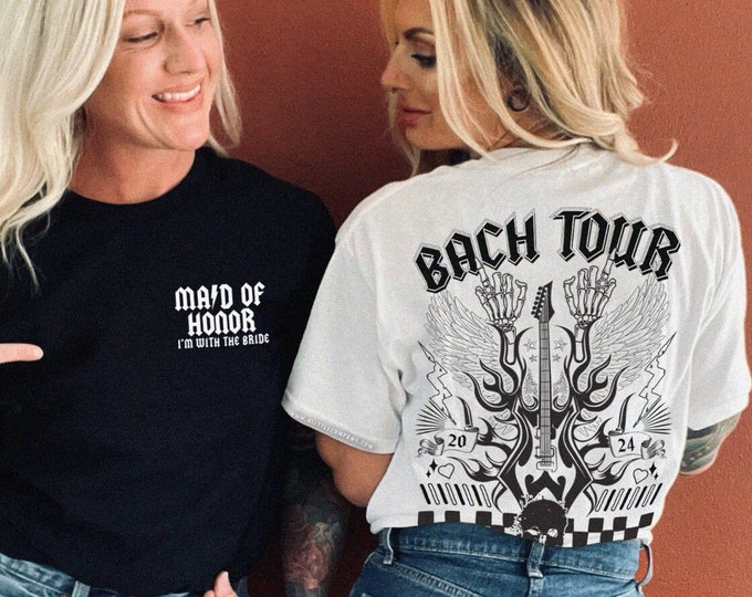 Bach Tour Bachelorette T-shirts Unisex XS-5XL / Personalized Bachelorette Shirts Rock and Roll Bach Matching Shirts Bachelorette Weekend