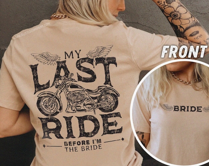 The Last Ride Bachelorette T-shirts Unisex XS-5XL / Personalized Bachelorette Shirts Rock and Roll Matching Shirts Bachelorette Weekend