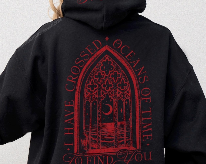 Goth Wedding Unisex Hoodie XS-5XL / Oceans of Time Vampire Matching Couples Romantic Til Death Do Us Part Anniversary Halloween Wedding
