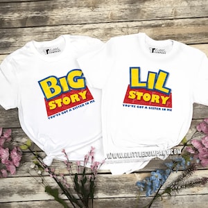 Big Story Lil Story Family Story Unisex Tees XS-5XL // Big Little Reveal // Big Little Gift // Sorority Shirt