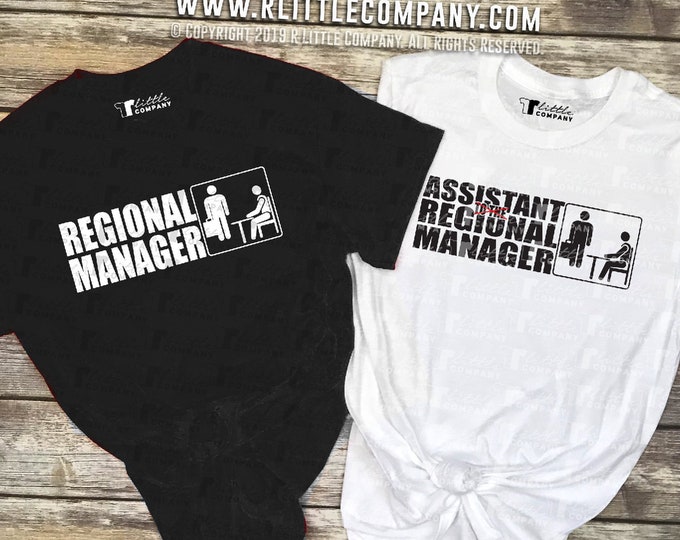 Regional Manager and Assistant Regional Manager Unisex Tees S-2XL