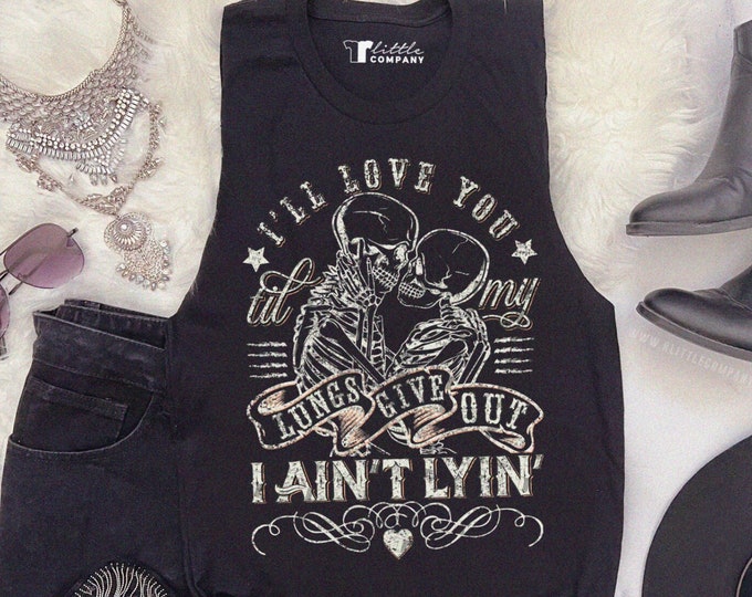 I Ain't Lyin' Country Concert Tank | Unisex Cut Tank XS-5XL | Western Vintage Graphic Tank Top Nashville Girls Trip Country Music Girls Trip