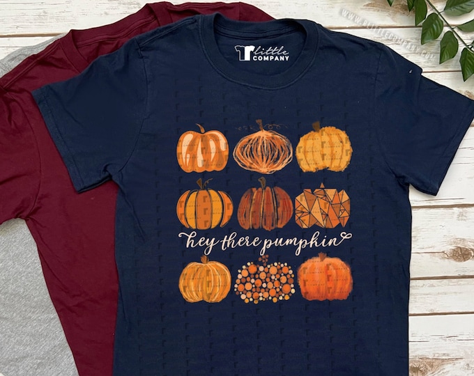 Hey There Pumpkin Soft Unisex Tee XS-5XL in Various Colors