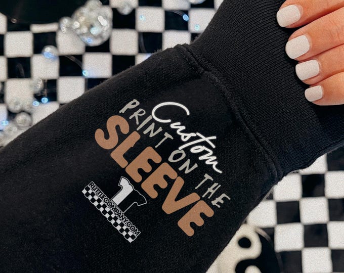 Printing on the Sleeve Add-On / Print on both sleeves or one