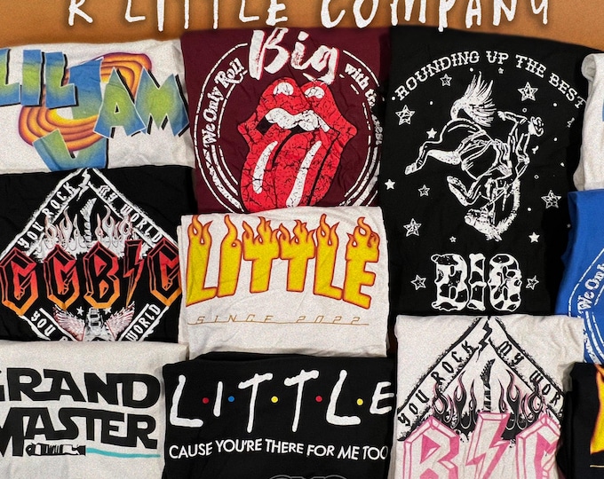 Big Little Sorority Greek Clearance Unisex Tshirt / FINAL SALE / Size Unisex LARGE