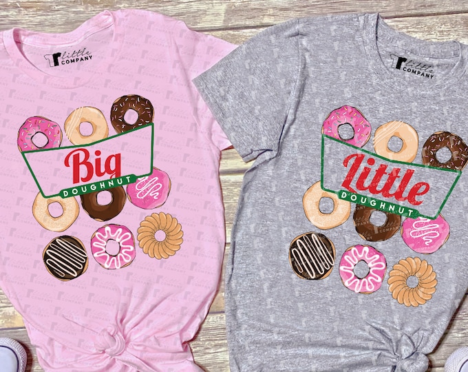 Big Little Family Donuts Unisex Tees XS-2XL