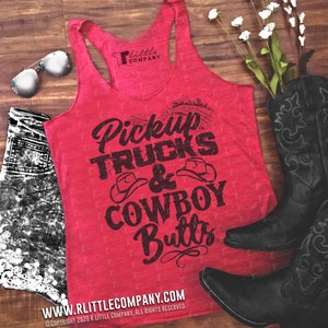 Pickup Trucks & Cowboy Butts Women's Triblend Tank XS-2XL - Etsy