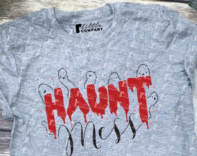 Haunt Mess Ghosts in Multiple Colors Unisex Softstyle Tshirt XS-2XL